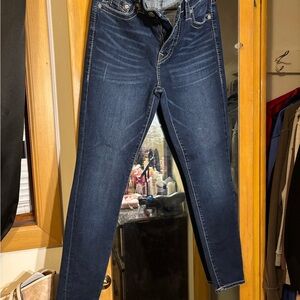 True Religion Women's Dark Blue Skinny Jeans